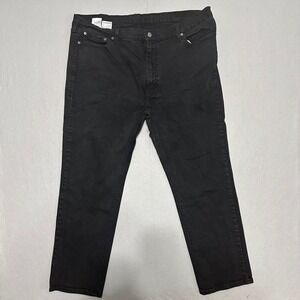 Levis 541 Mens Athletic Taper Jeans Black Denim Size 44x32 18181-0422